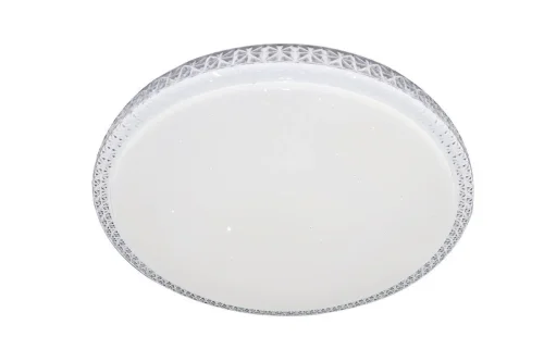 Светильник потолочный LED с пультом LED LAMPS 81078 Natali Kovaltseva белый на 1 лампу, основание белое в стиле хай-тек с пультом фото 2